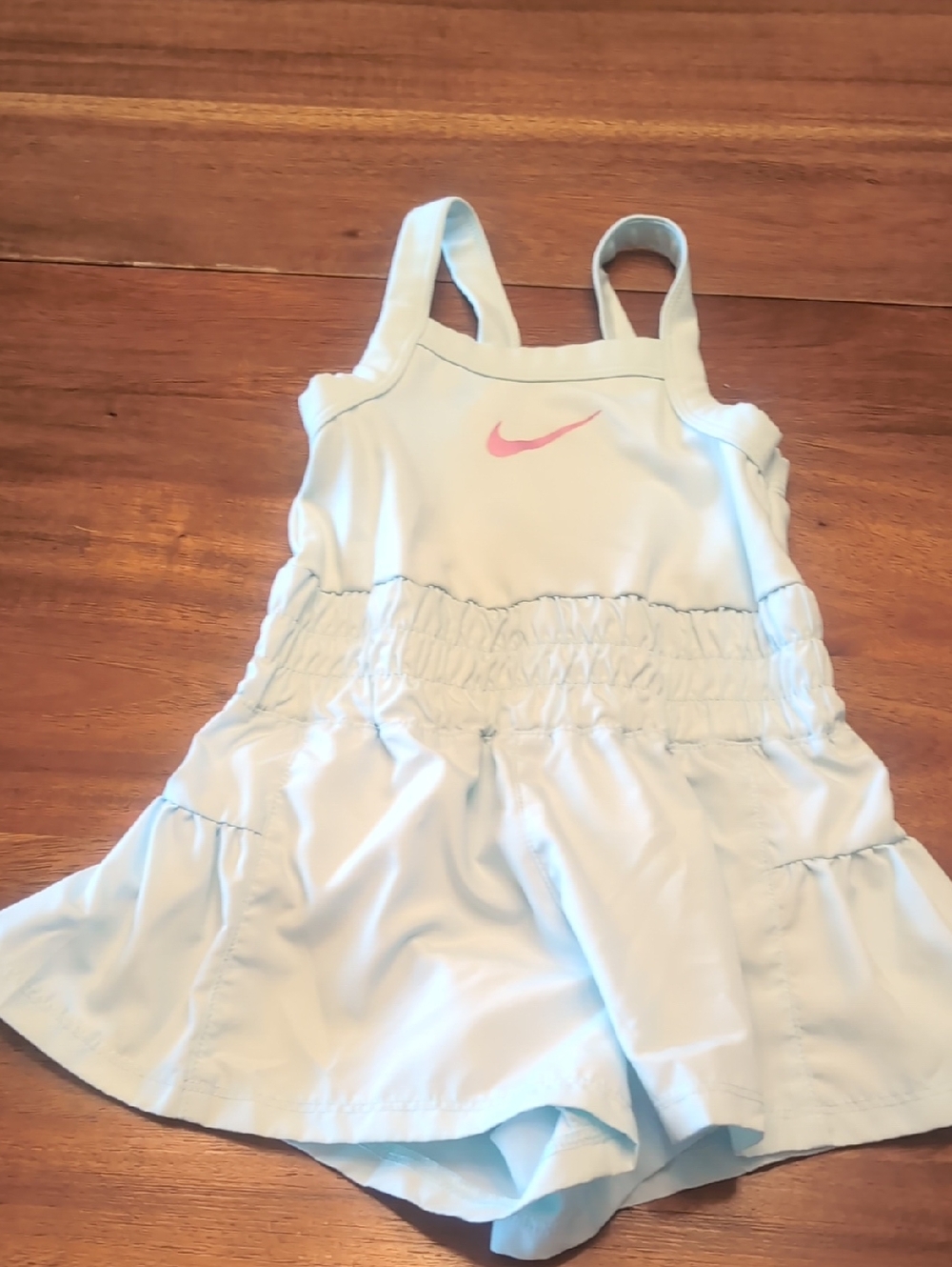 Nike Light Blue Toddler Dri-FIT Romper with White Logo